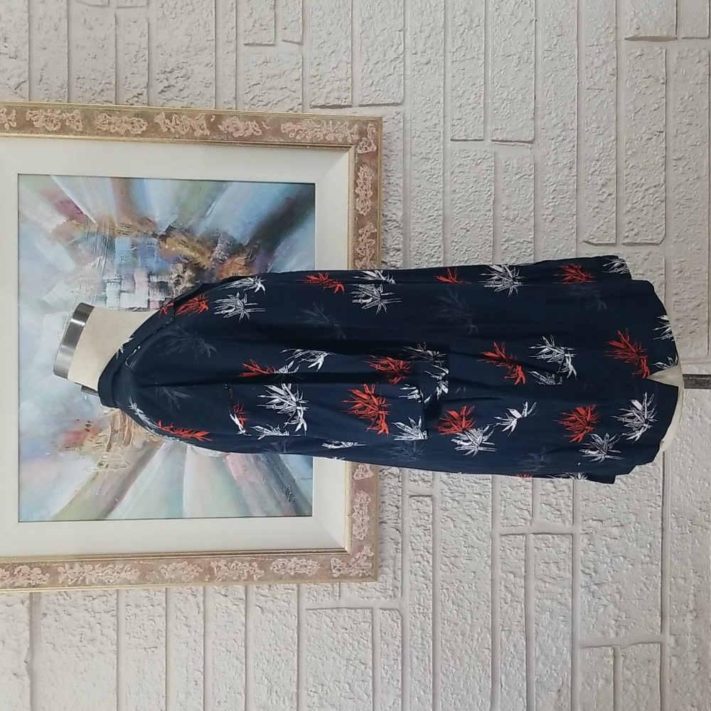 Guess Jean Short Sleeve Button Down Print Shirt - Picture 3 of 12
